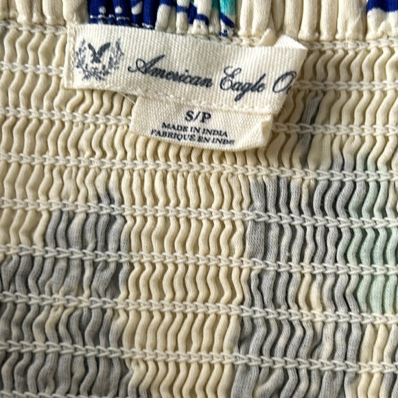 🌻4/$20 American Eagle Outfitters Cotton Cream Floral Print Lined Sundress Small - Picture 6 of 13